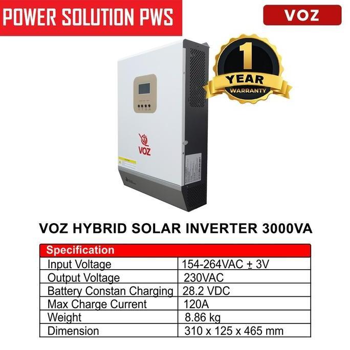 VOZ SOLAR INVERTER HYBRID 3KVA / 3000VA HYBRID SOLAR INVERTER 3 KVA