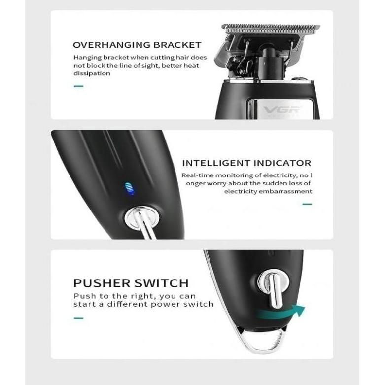 VGR V-192 Pencukur Rambut Elektrik Rechargeable 2000 mAh Waterproof