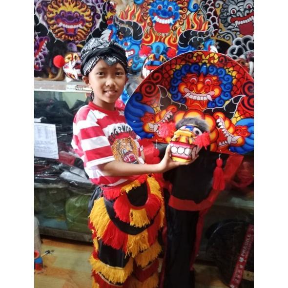 New Stock Barongan Kayu Full Set Sd/Set Barongan Murah/Barongan/Devil/Setelan Baju Barong Sd Ropt-01