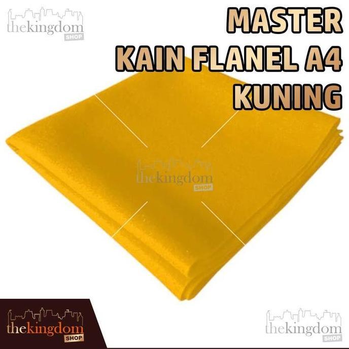 SAMRUAY Master Kain Flanel A4 Yellow Kuning Cerah