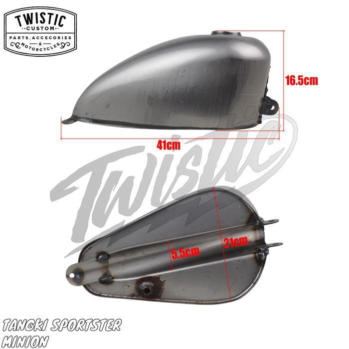 (Termurah) Tangki Tengki Bensin Sportster Minion Motor Mini Chopper Bobber Custom Universal Bestsell