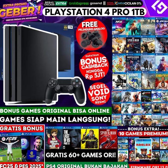 PS4 Pro 1TB Ori dan Bergaransi/Playstation/PS 4 bukan Slim/Fat EIG