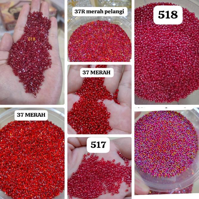 Payet Mgb Jepang Batang Dan Pasir Merahgoldrose Gold Mgb Jepang Pilihan Warna Payet Mgb Jepang