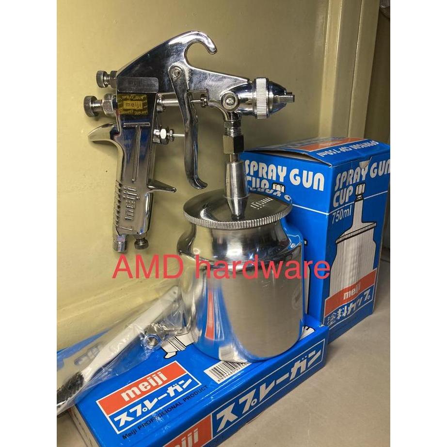 Promo Spray Gun Meiji F75 Tabung Bawah Spet Semprotan Cat Kompresor Original Cod