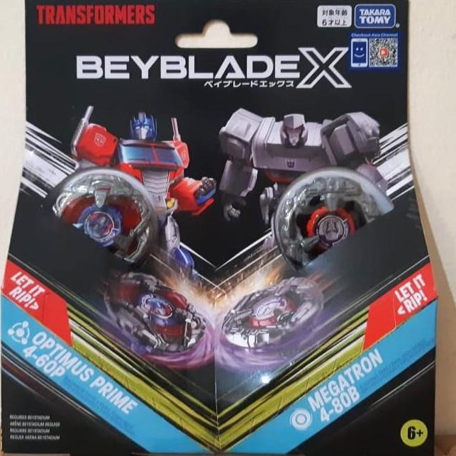BeybladeX BX-00Transformers Optimus Prime 4-60P and Megatron 4-80B