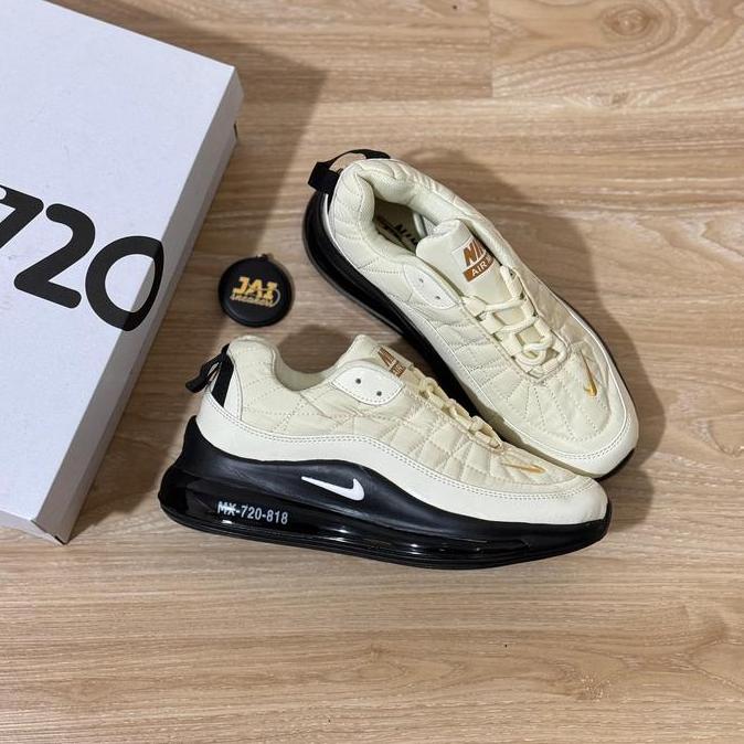 SEPATU SNEAKERS NIKE AIR MAX 720 - 818 CREAM BLACK PRIA GS