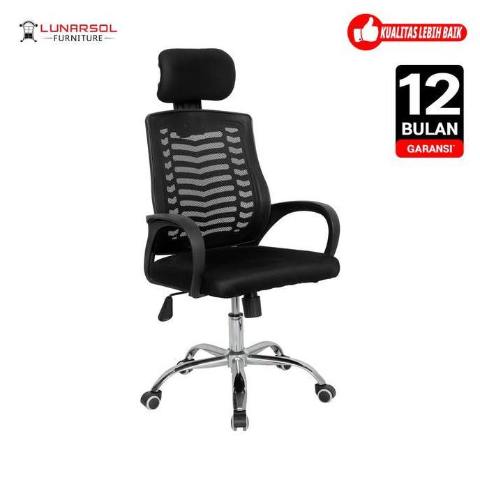 LUNARSOL KM 700 Kursi Jaring Ergonomis | Kursi Gaming | Kursi Kantor Plastik Furniture