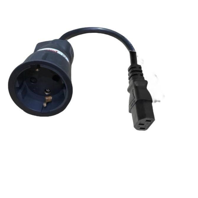 Kabel Power Cord Konverter Perubah C13 to CEE7/7 Shuko