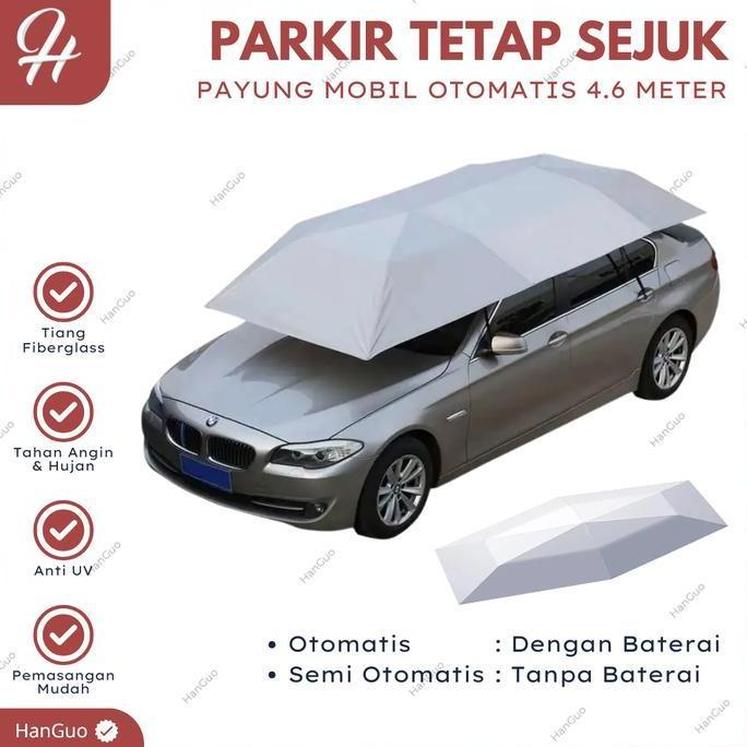 BEBAS ONGKIR - Payung Mobil Otomatis Portable 4,6 Meter | Car Cover Remote 4,6 Meter | Tenda Mobil A
