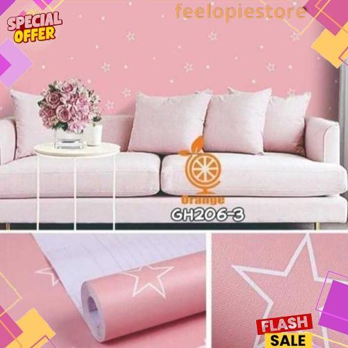 Terlaris Wallpaper Dinding Pink Wallpaper Dinding Ruang Tamu Wallpaper Kamar Tidur Wallpaper Dinding