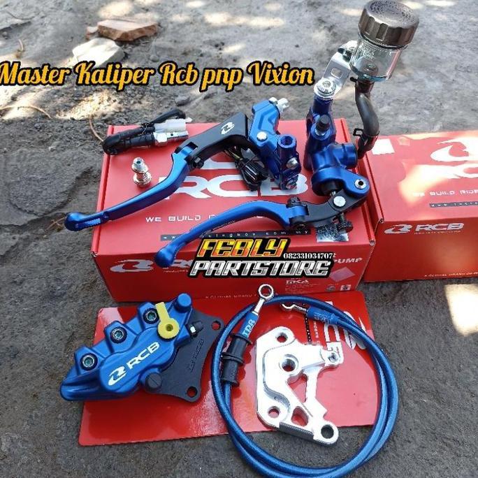 DAIKAKU PAKET SET MASTER KALIPER RCB VIXION NEW OLD MASTER RCB S1 RADIAL 14 MM HANDLE KOPLING RCB S1