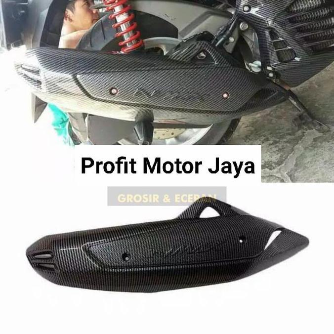 CIKUCHI Cover Tutup Knalpot Nmax Old Karbon Nemo-Best Quality