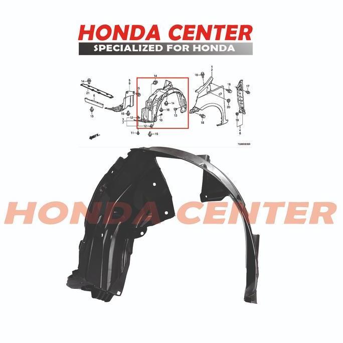 SPAKBOR INNER LINNER FENDER DEPAN JAZZ GE8 2012 2013
