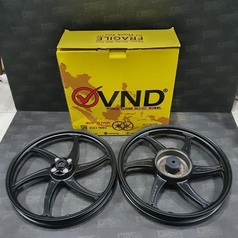 Velg Velek VND Six Star R17 Palang 6 Yamaha Rx King Hitam