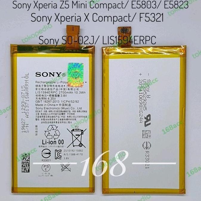 Baterai Batre Sony Xperia X Compact F5321 Batere LIS1594ERPC Original