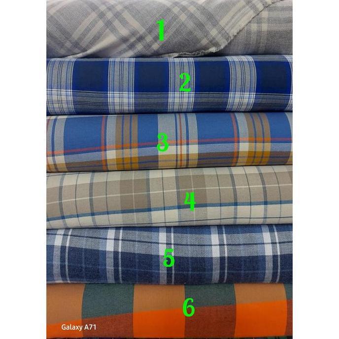 Bahan Flanel Kotak,Kain Flanel Motif Bahan Kemeja Pria Wanita