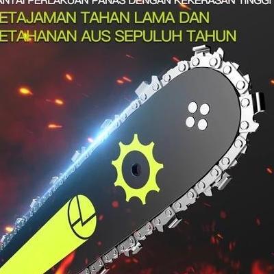 Zper Cordless Chainsaw Gergaji Mesin Lithium Gergaji Rantai Elektrik Portable Genggam Lithium Zp0 Ge