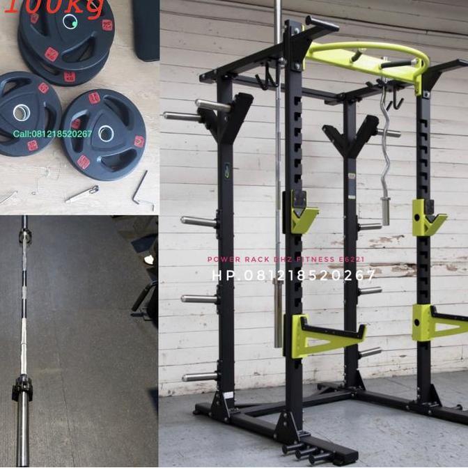 Promo DHZ Power Rack E-6221 Plus Beban 100kg COD