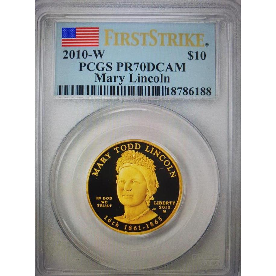 Murah Koin Emas Amerika USA LIMITED EDITION 99.99% First Spouse Mary Lincoln 1/2 troy oz PCGS PR70DC