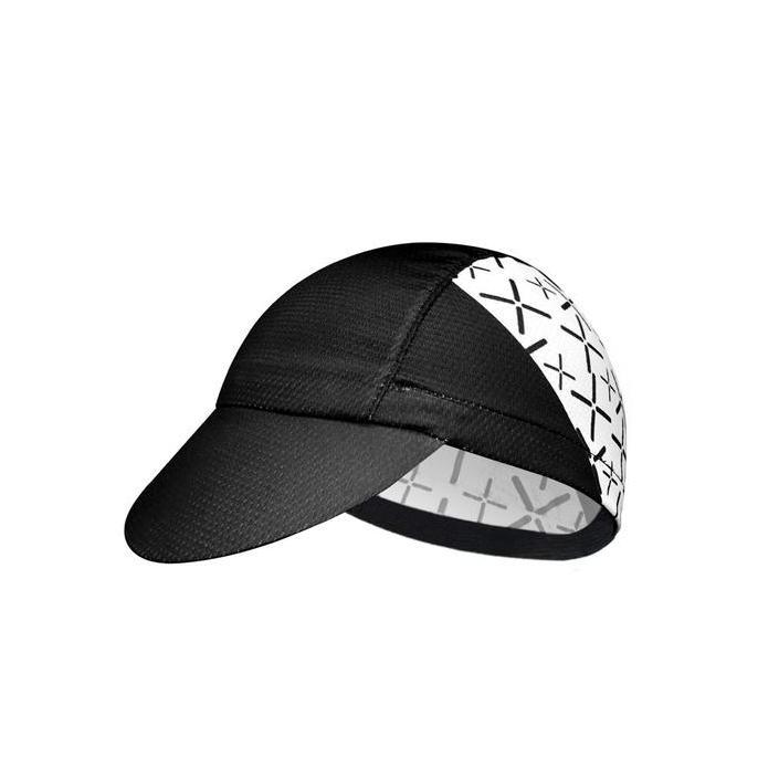 MV2 2021 CYCLING CAP - TOPI SEPEDA BATIK SHAWL WHITE ON BLACK