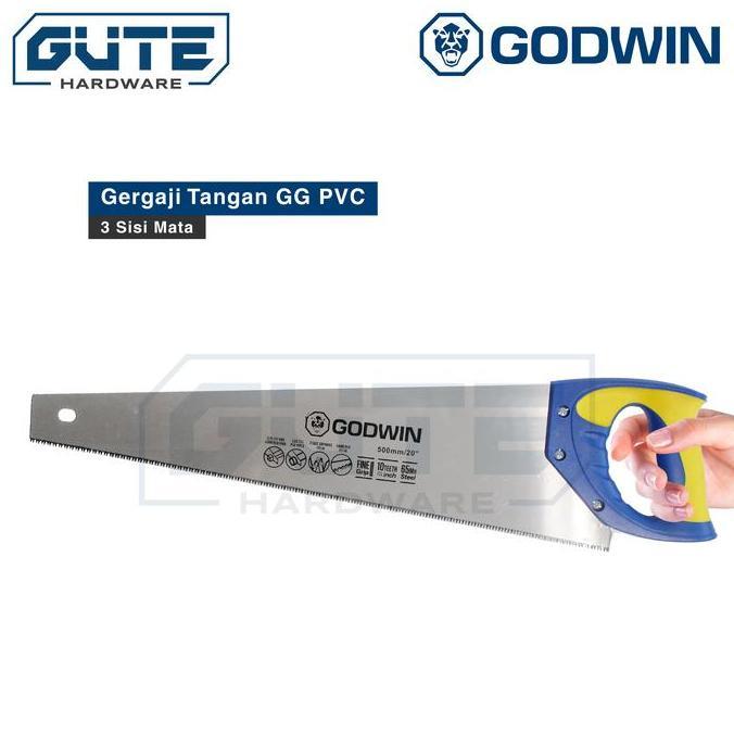 Gergaji Kayu / Gergaji Tangan / Hand Saw PVC Godwin - Uk 16" 18" 20"