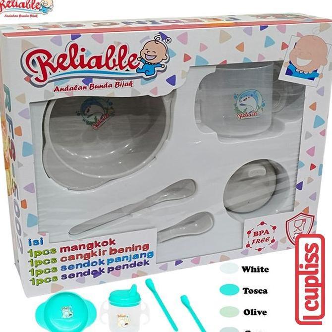 Reliable Feeding Set Mangkok Tempat Makan Kecil Bayi Kemasan Box 5002