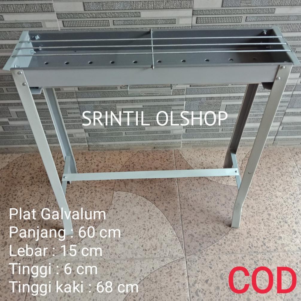Panggangan Sate Galvalum 60cm Bongkar Pasang