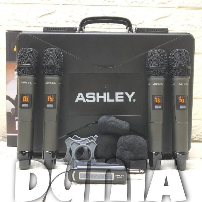 Microphone mic Wireless Ashley WM Four Original 4 Mic [terbaik]