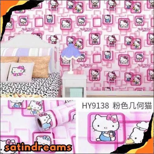 Gercep Wallpaper Dinding Kamar Anak Wallpaper Dinding Hellokitty Frozen Wallpaper Dinding Karakter E