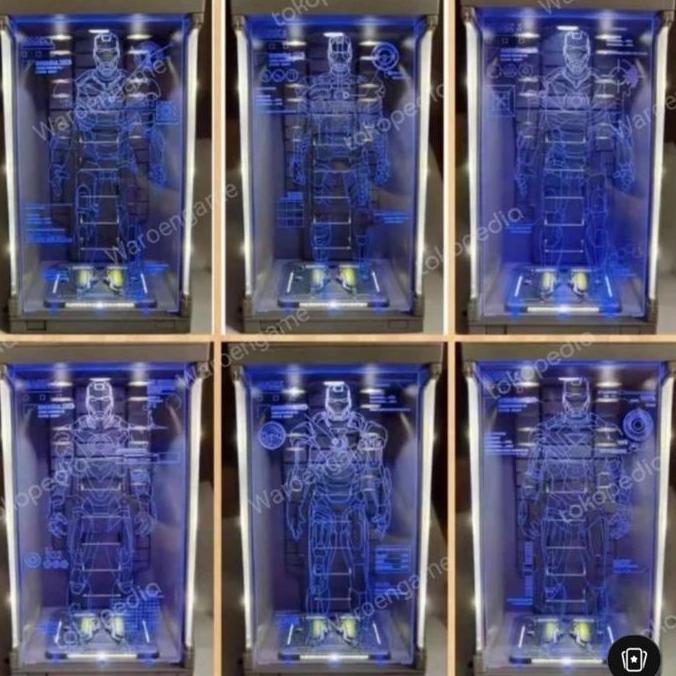 ZD Toys Iron Man  Hall of Armor Acrylic