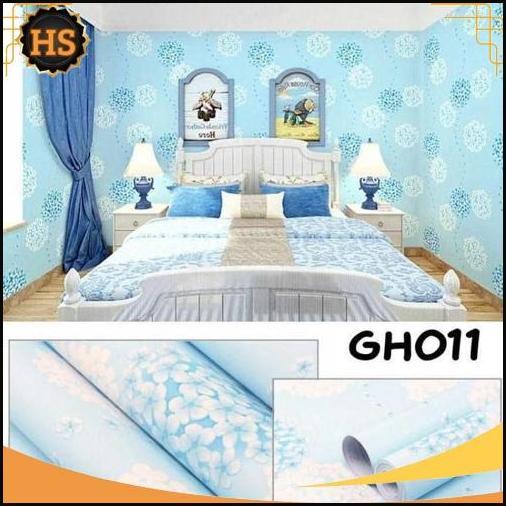 Gercep Wallpaper Dinding Motif Kitty Frozen Emboss Gelombang Alam Walpaper Dinding Ruang Tamu Kamar 