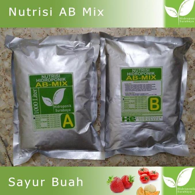 Nutrisi AB Mix Hidroponik Surabaya Sayur BUAH 5 Liter