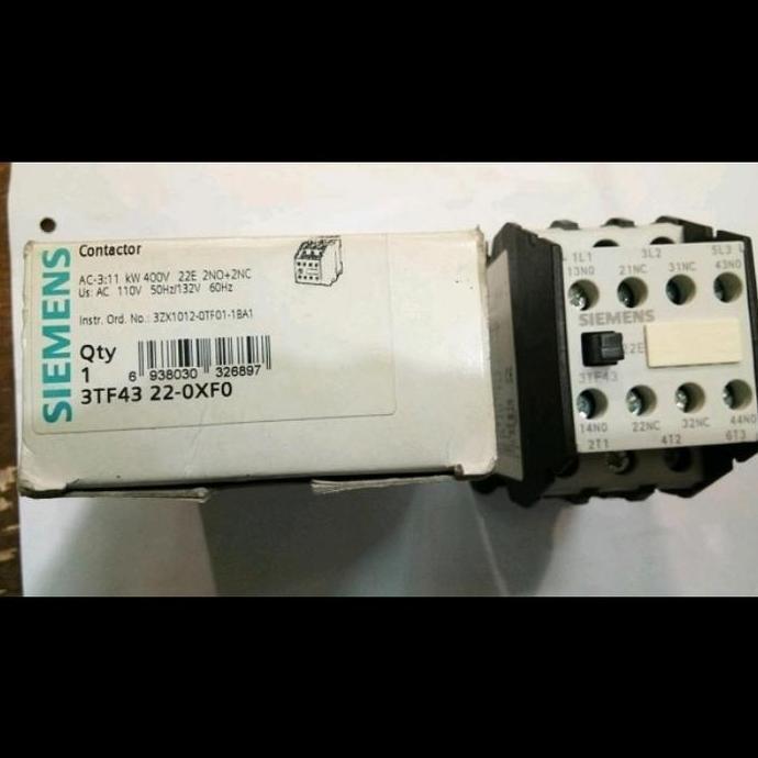 Promo Contactor / Kontaktor Tipe 3TF43-22 Siemens 220V Diskon