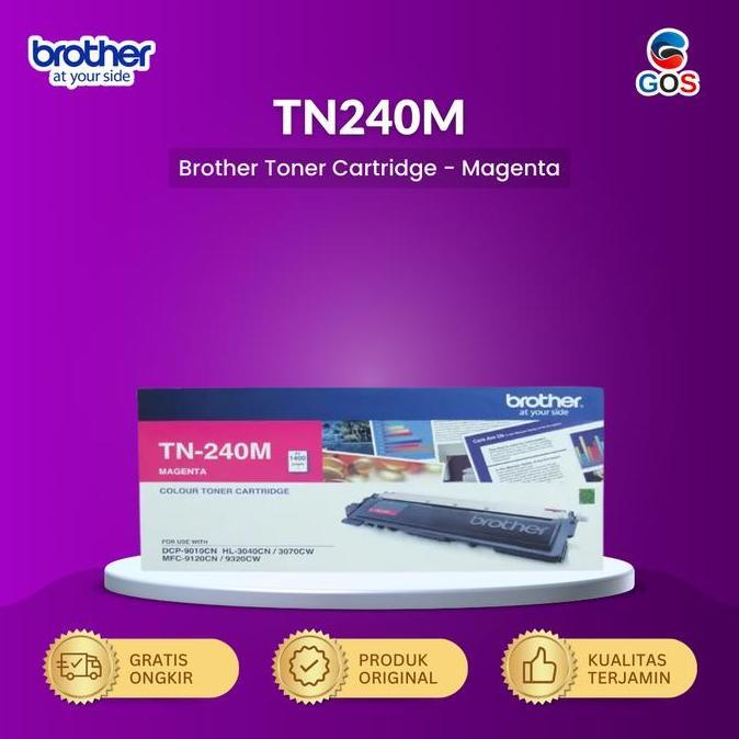 TERBARU - BROTHER Toner TN240 Original Magenta TN 240