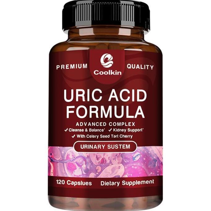 Coolkin-Kapsul Detoks Asam Urat-Ekstrak Ceri Asam-Ekstrak Biji Kopi Hijau-Bubuk Cranberry-Ekstrak Go
