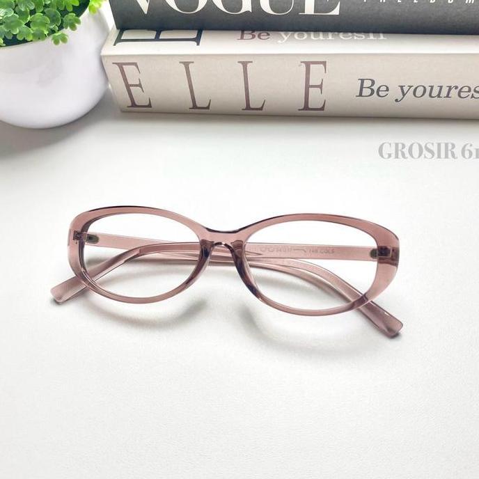 Kacamata Wanita Cat eyes Terbaru - Kacamata Request Plus, Minus, Normal, dan Progresif - Kacamata Fr