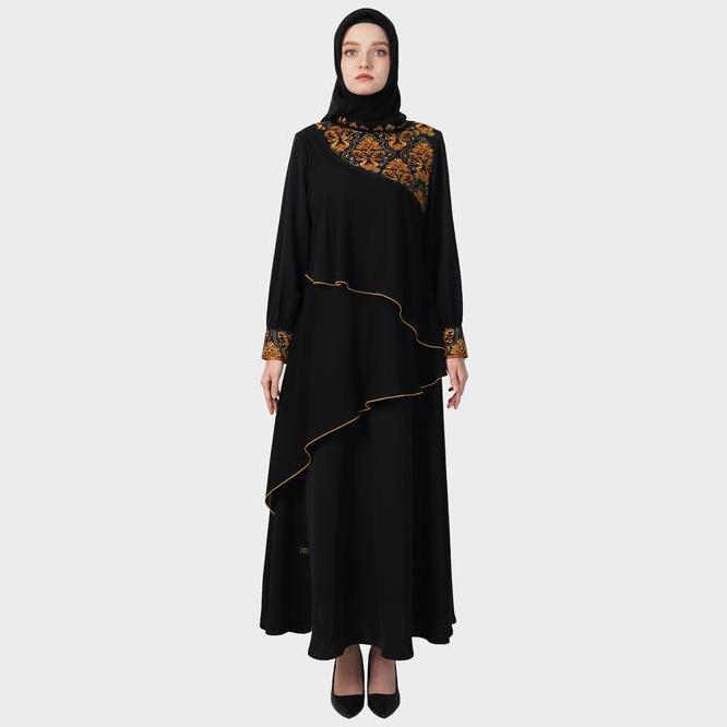 Hikmat A5400 - Zayna Frill Gamis Abaya Wanita
