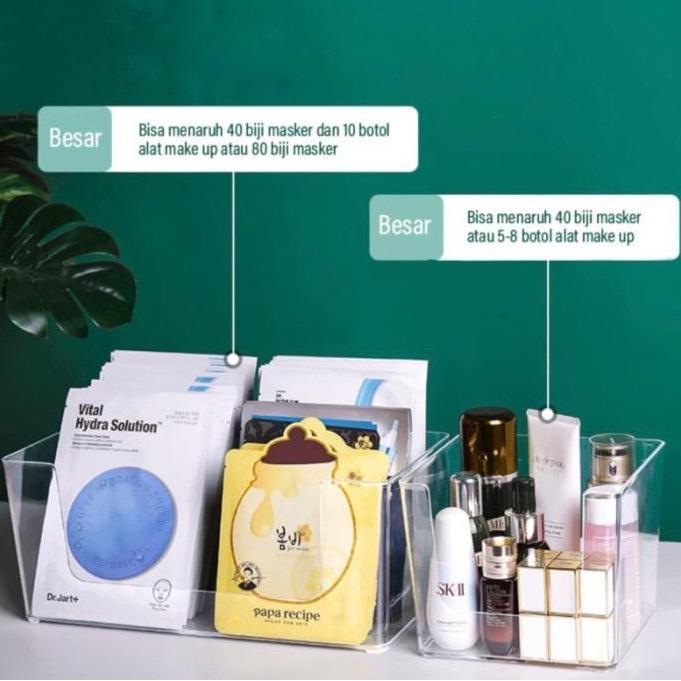 Box storage akrilik organizer home kulkas snack book multifungsi box