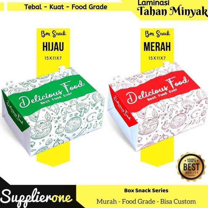 Dus Snack Motif 15x11x7 isi 50/ Dus Kue / Dus cemilan / Box kemasan Snack