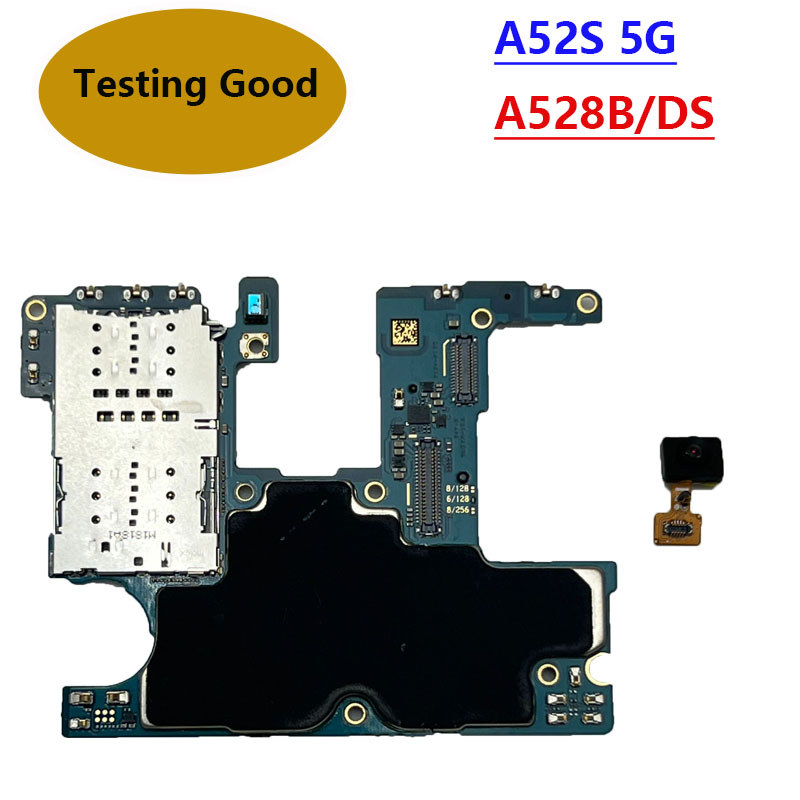 Untuk Samsung Galaxy A528B A528B / DS 128GB Dual Sim Unlock Motherboard Logic Board Clean Imei A52s