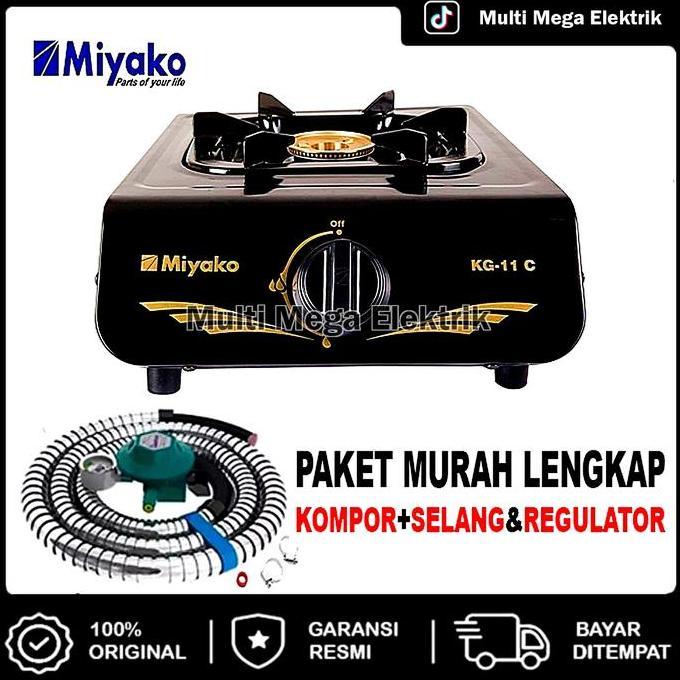 KOMPOR GAS MIYAKO 1 TUNGKU KG 11 C / KOMPOR 1 TUNGKU / KOMPOR SATU TUNGKU / KOMPOR MURAH PROMO SATU 