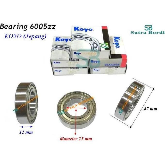 Bearing 6005Z Koyo Jepang Bearing 6005Zz Koyo Bearing Jepang 6005Z Koyo Ball Bearing 6005Zz Ball Bea