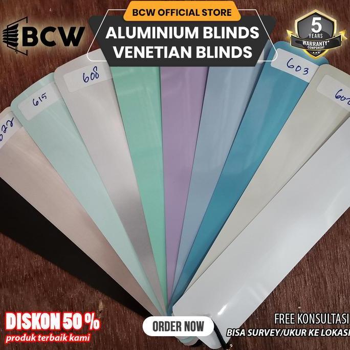 Alumunium Venetian Blinds - Horizontal Venetian Blind - Tirai lipat - Kerai Alumunium - Tirai Gulung