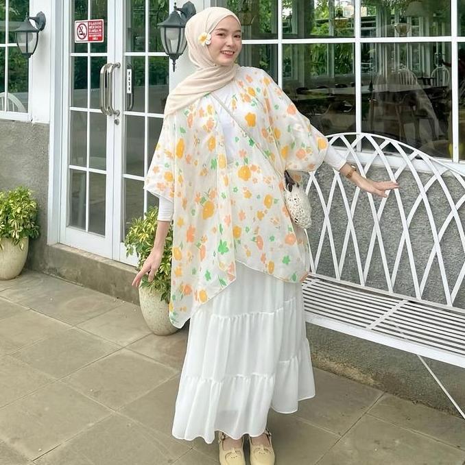 Kyomi Outer-Outer Wanita-Outer Bunga-Outer Motif