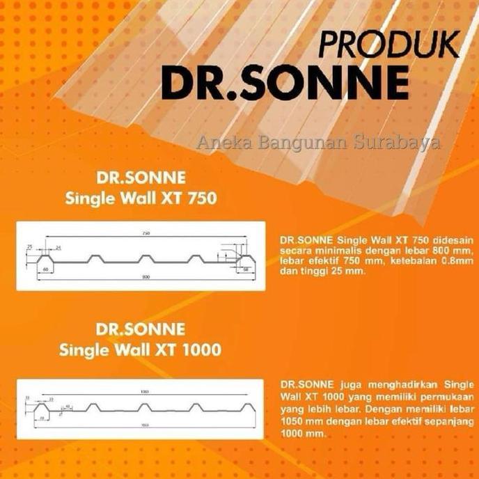 ATAP POLYCARBONATE DRSONNE TRIMDEK SPANDEK CLEAR BENING TRANSPARAN PENGGANTI KACA ORIGINAL DAN TERPE