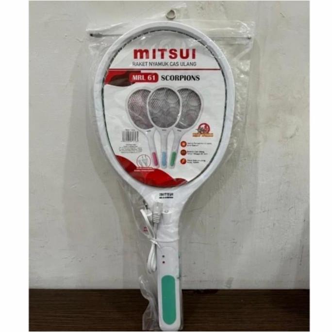Mitsui Raket Nyamuk Cas  MRL61 Scorpions / Reket Cas Murah /Tahan Lama AUL