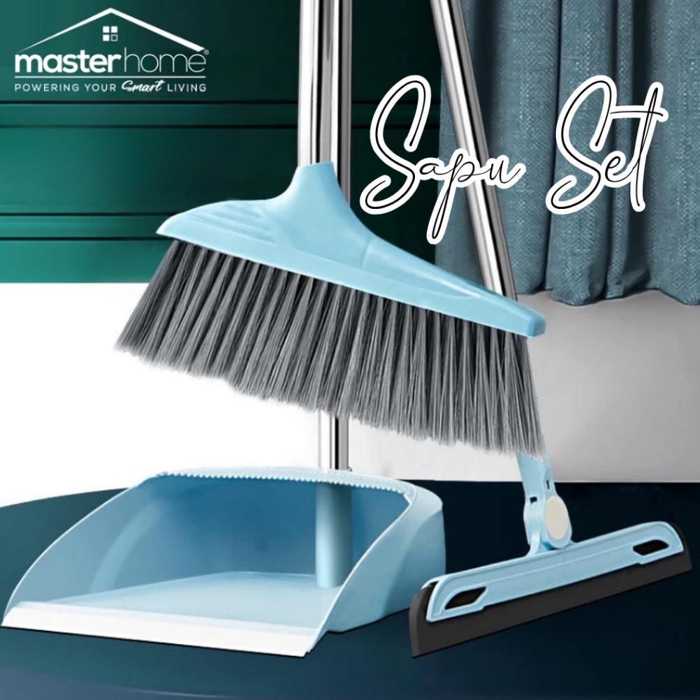 Masterhome Sapu Set 3in1 | Alat Pembersih Lantai | Set Sapu Pengki Pel | Broom Set | Sapu Pengki Pel