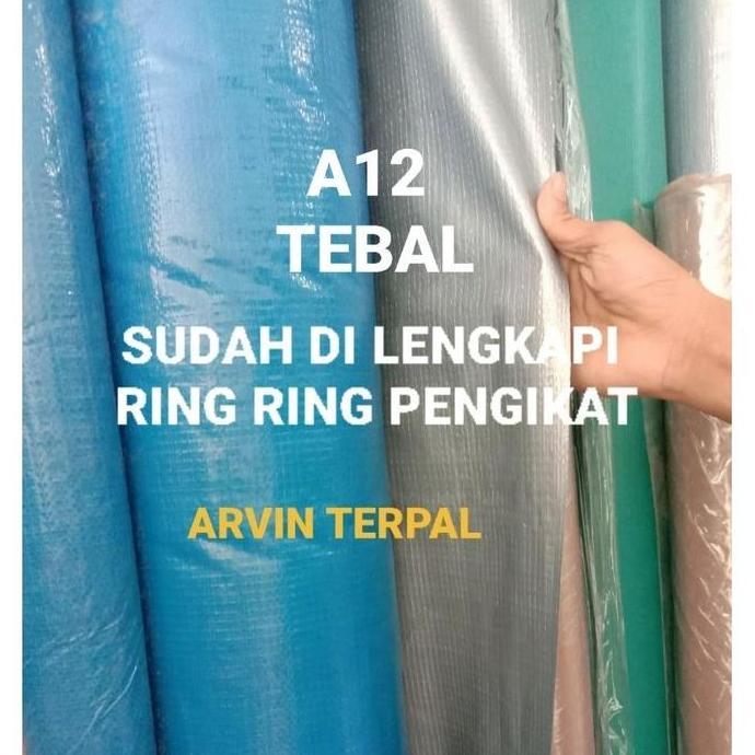 HARGA DISC - Terpal tenda A12 tebal ukuran 4x6 meter / terpal plastik / terpal serbaguna