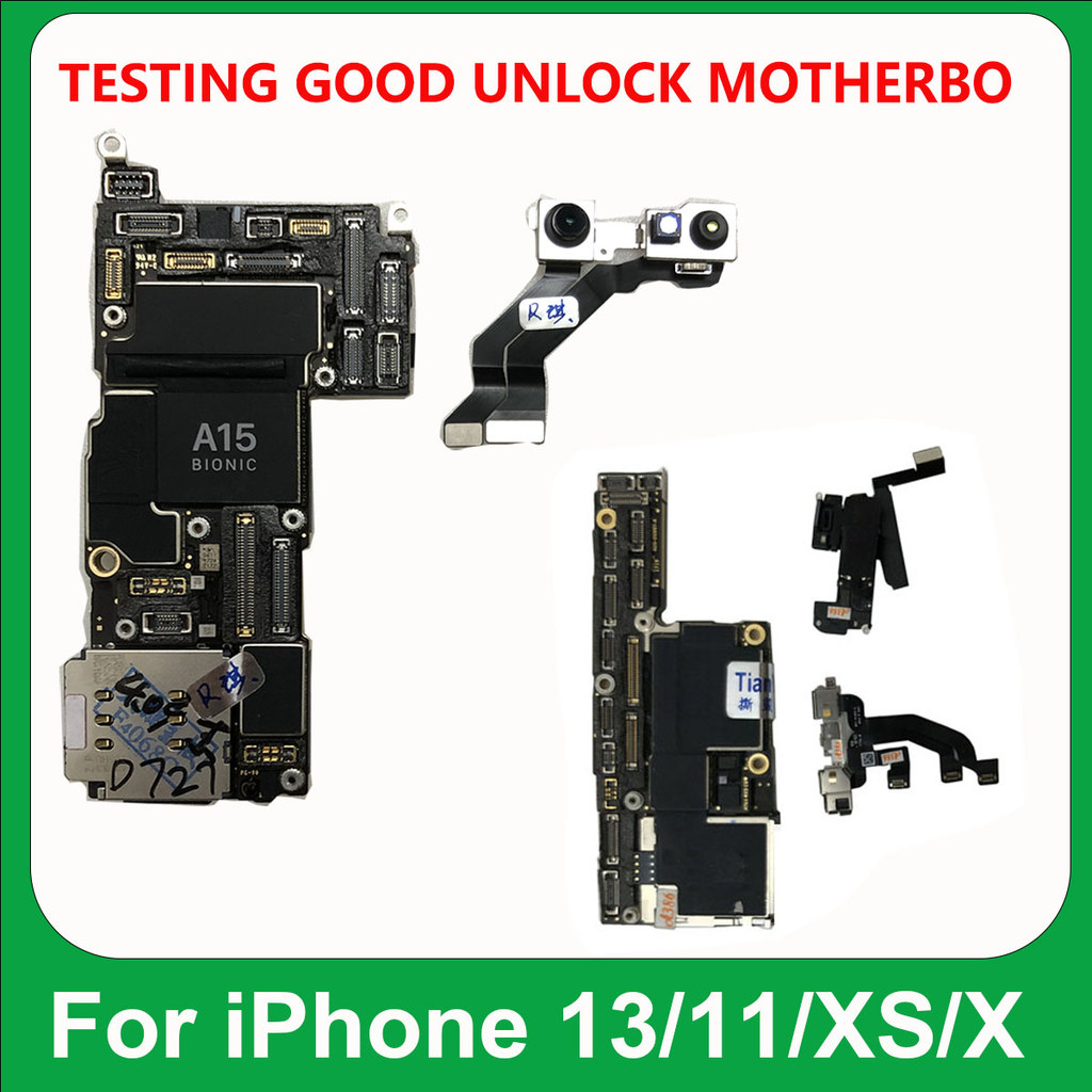 Menguji iCloud Bekerja Gratis yang Baik Untuk iPhone 13 11 Pro MAX X XS Logic Board Mainboard Tidak