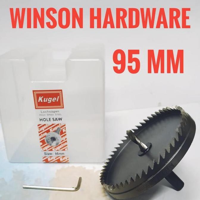 Holesaw Besi HSS 95mm Kugel | Hole saw Mata Bor Lubang Besi 95 mm